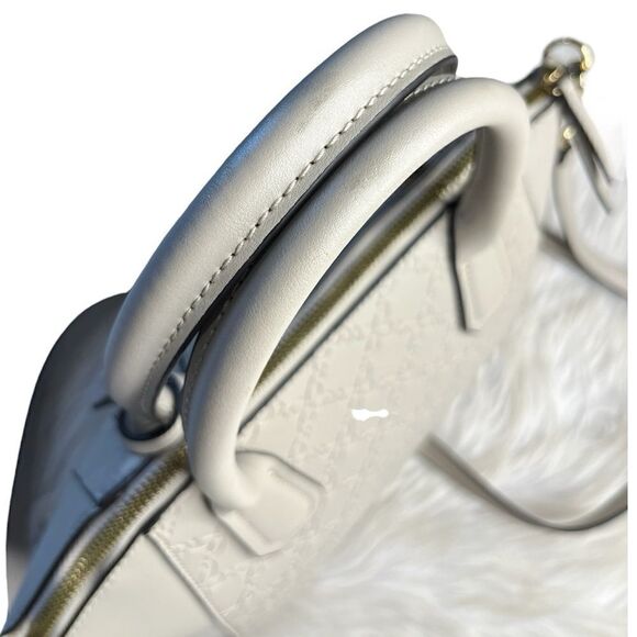 Nine West Alixson Shoulder Bag Purse Cement Small - Picture 4 of 10